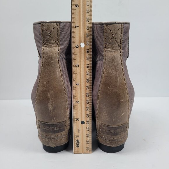 Sorel Women's Taupe Brown Lace-Up Ankle Boots NL2174-051 US Size 7 - Picture 11 of 11